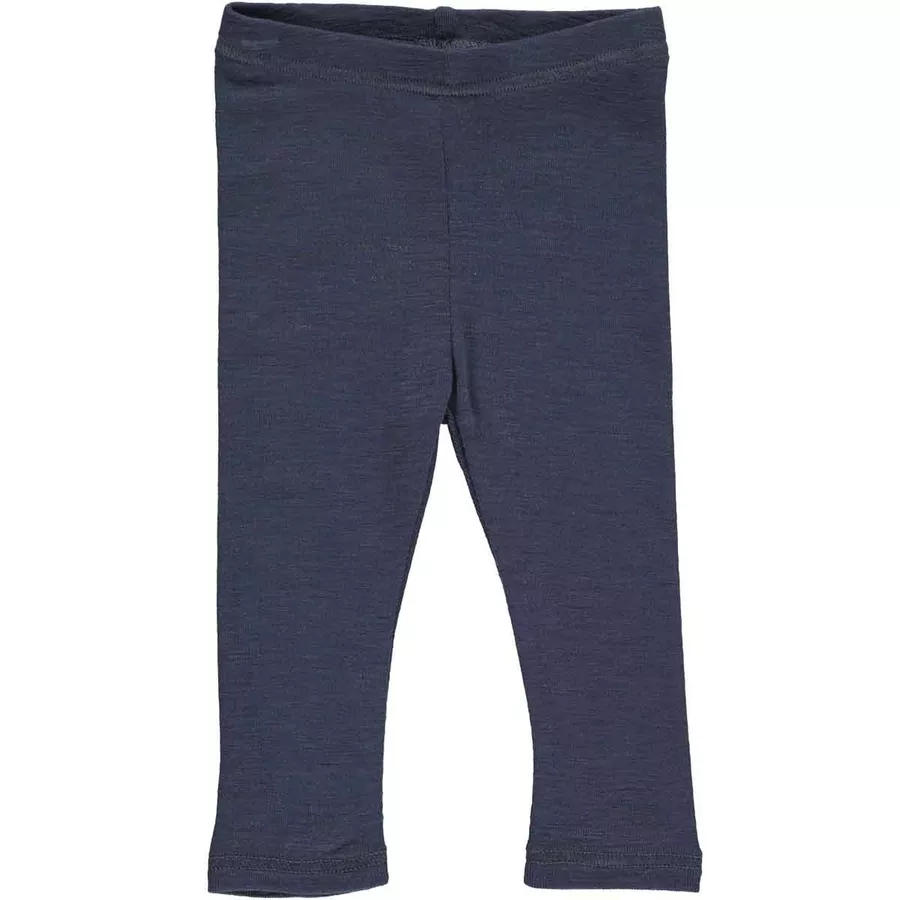 Müsli Babyleggings aus Merinowolle blue