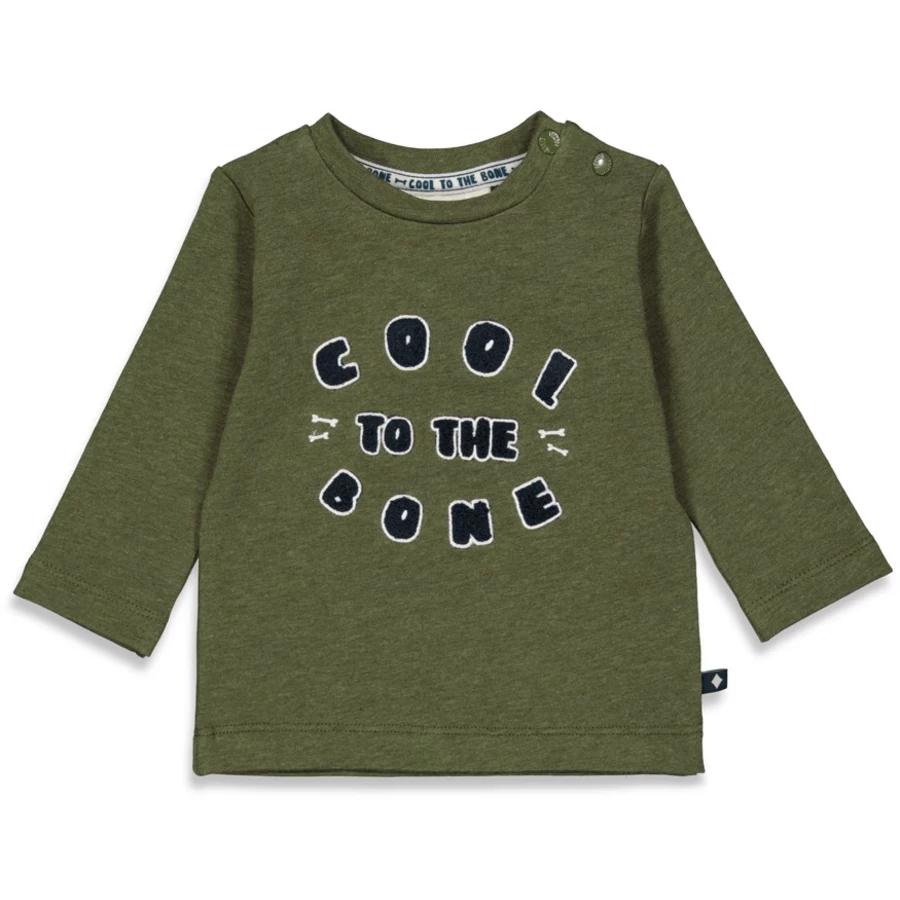 Feetje Langarmshirt Cool To The Bone Army Melange