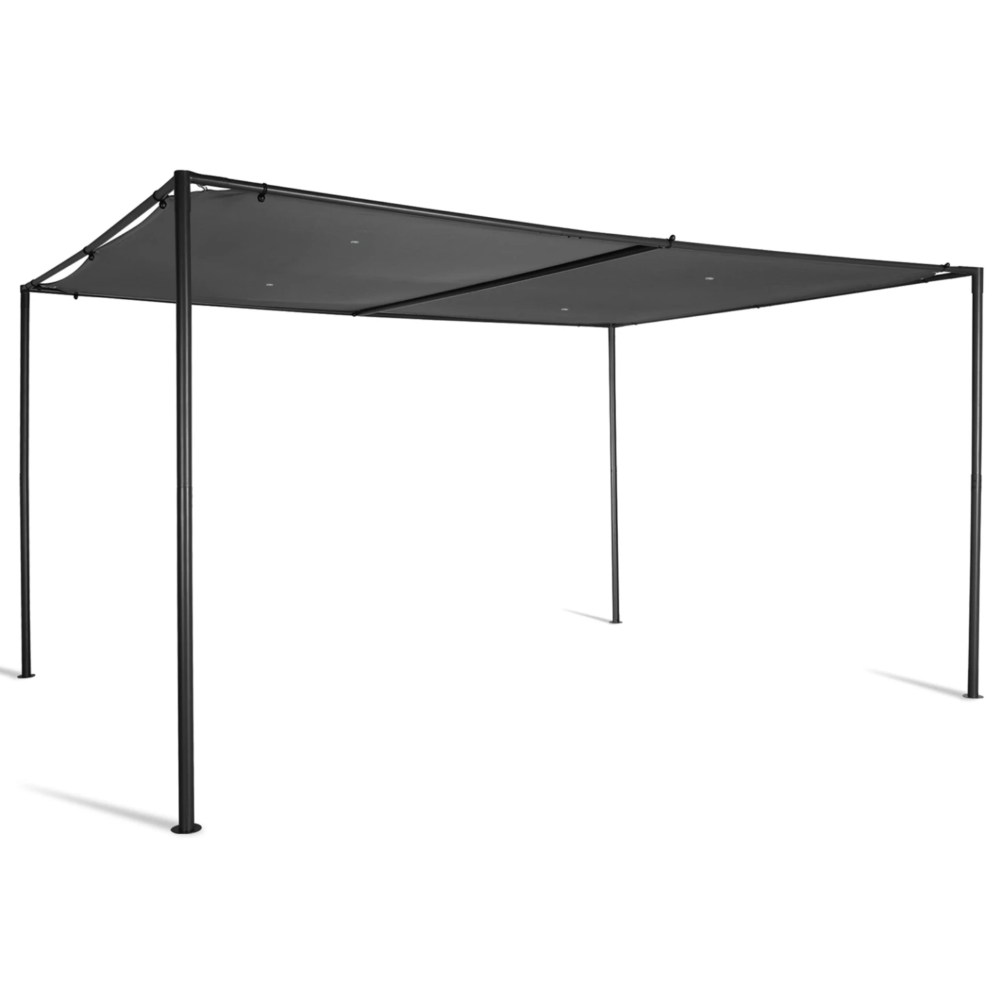 Pergola SAN JOSE 3x4 M tonnelle de jardin toile grise tente de réception