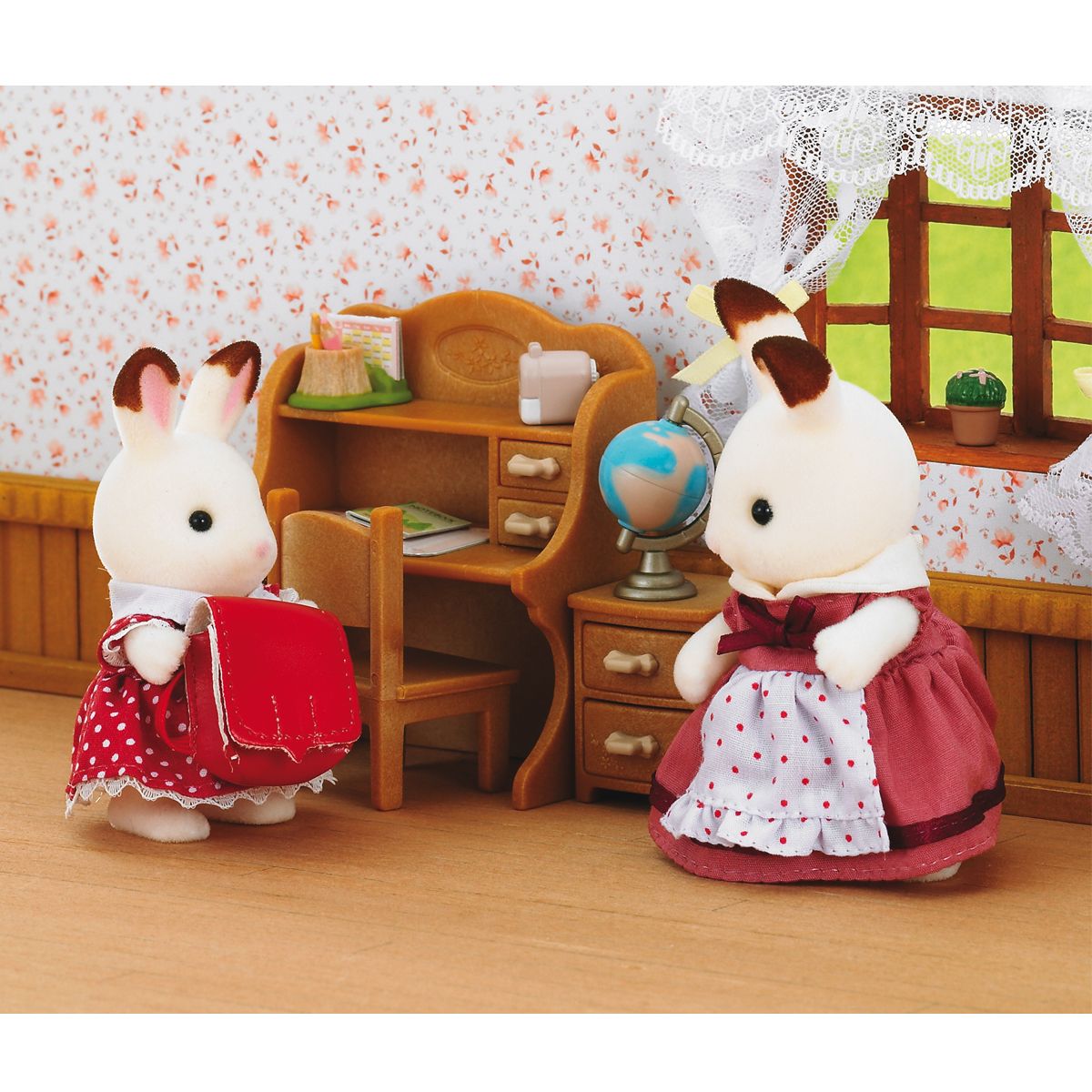 Bureau et Lapin Fille Chocolat - Sylvanian Families 2204