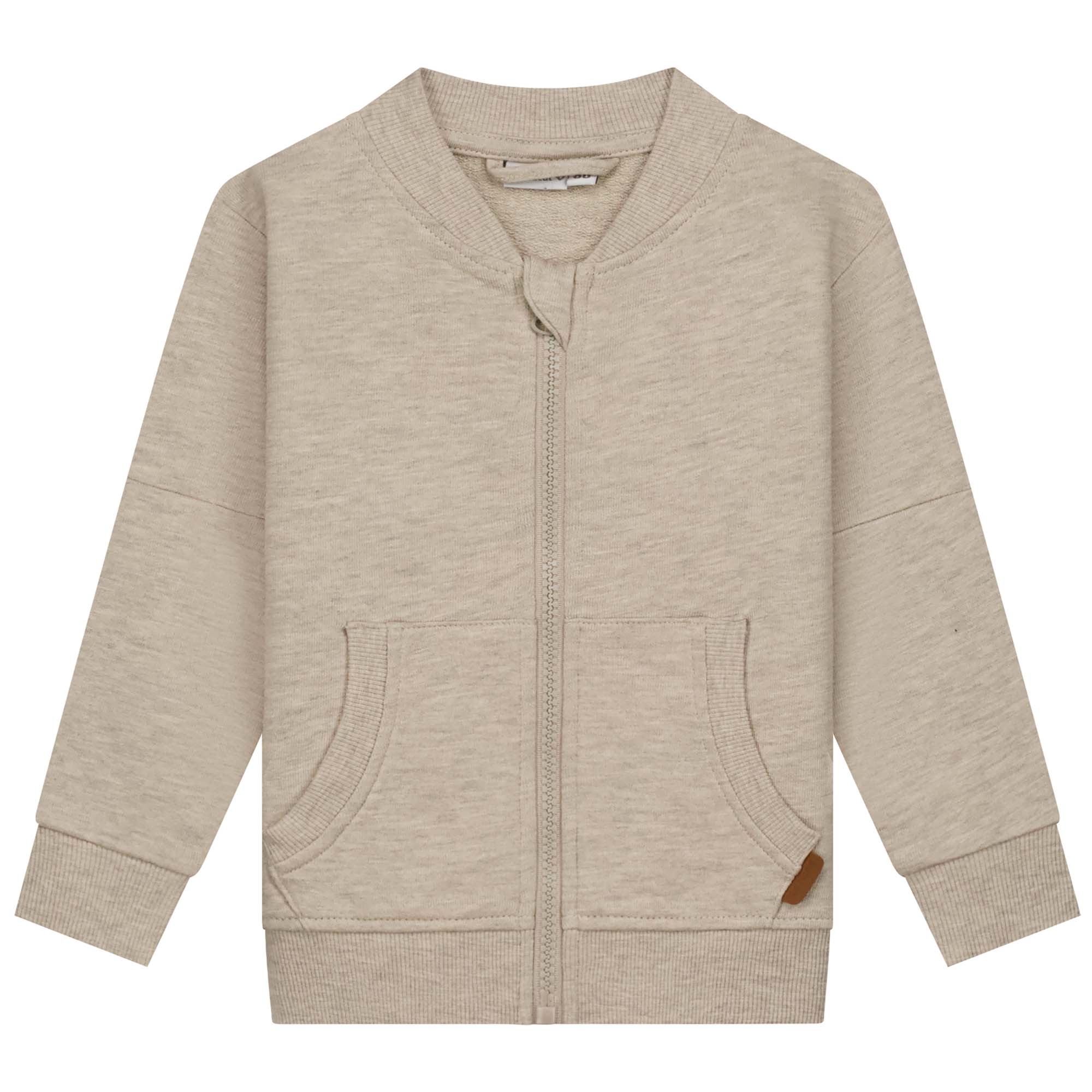 Prénatal baby vest lange mouwen effen bruin