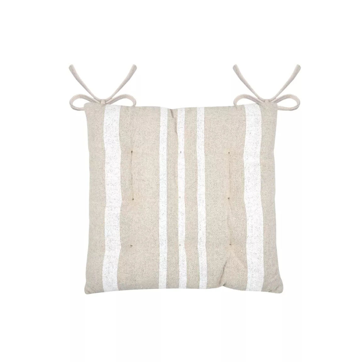 Coussin de chaise extérieur carré (38 x 38 cm) Nautira Ecru