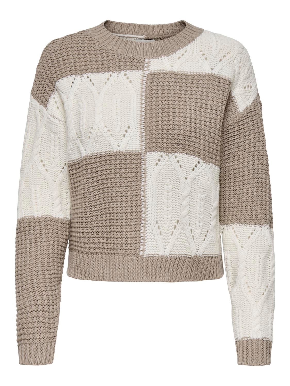 JDYJUSTY Strickpullover Savannah Tan