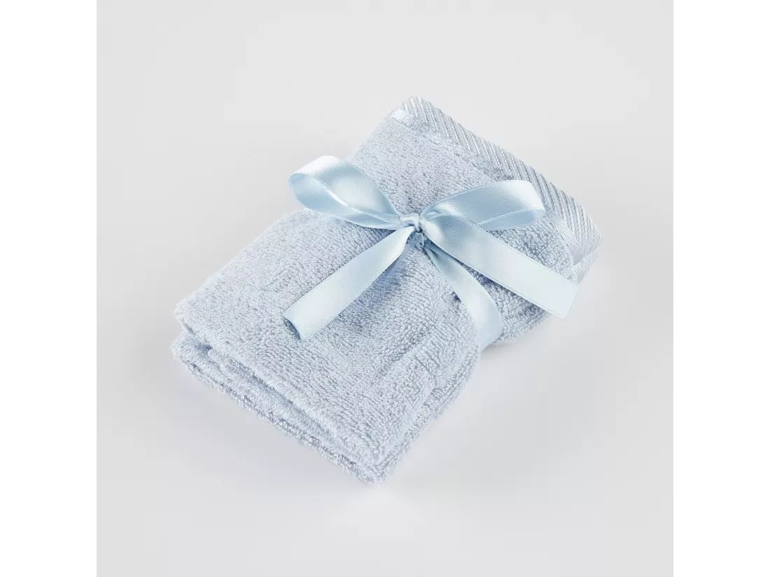 Serviettes en Bambou Bleu Clair 30x30 cm - Lot de 2