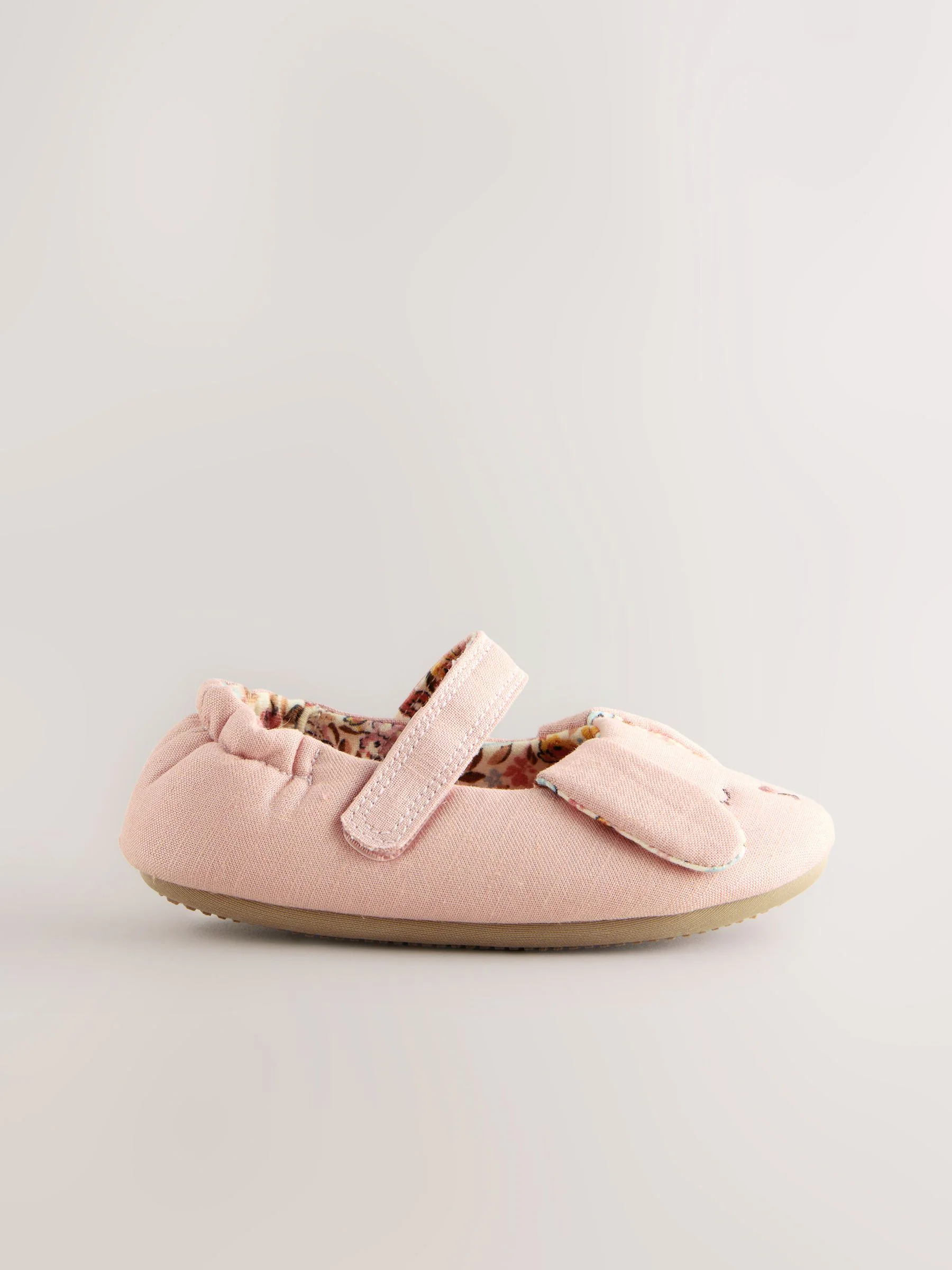 Roze met konijnen - Mary Jane pantoffels