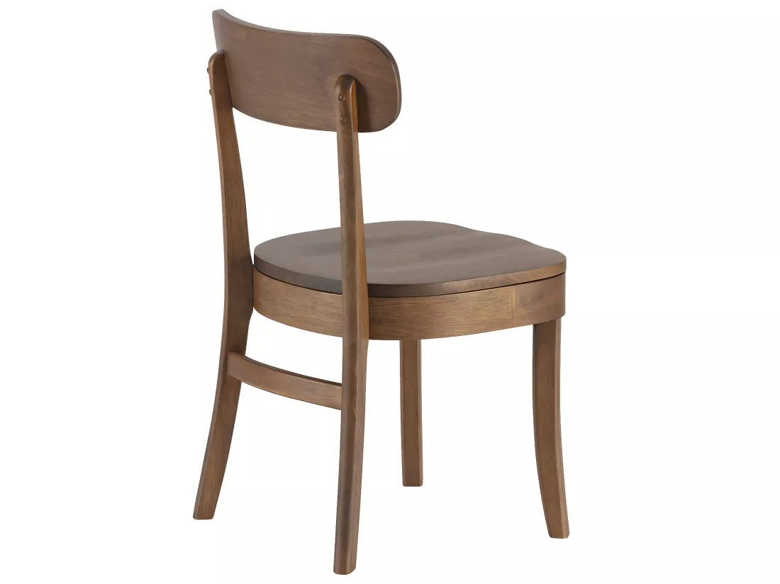 Pack de 2 chaises Nala couleur Noyer, Bois Massif