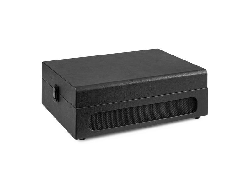 Fenton Plattenspieler mit Bluetooth RP118B Schwarz Hochwertiger Plattenspieler im Kofferdesign