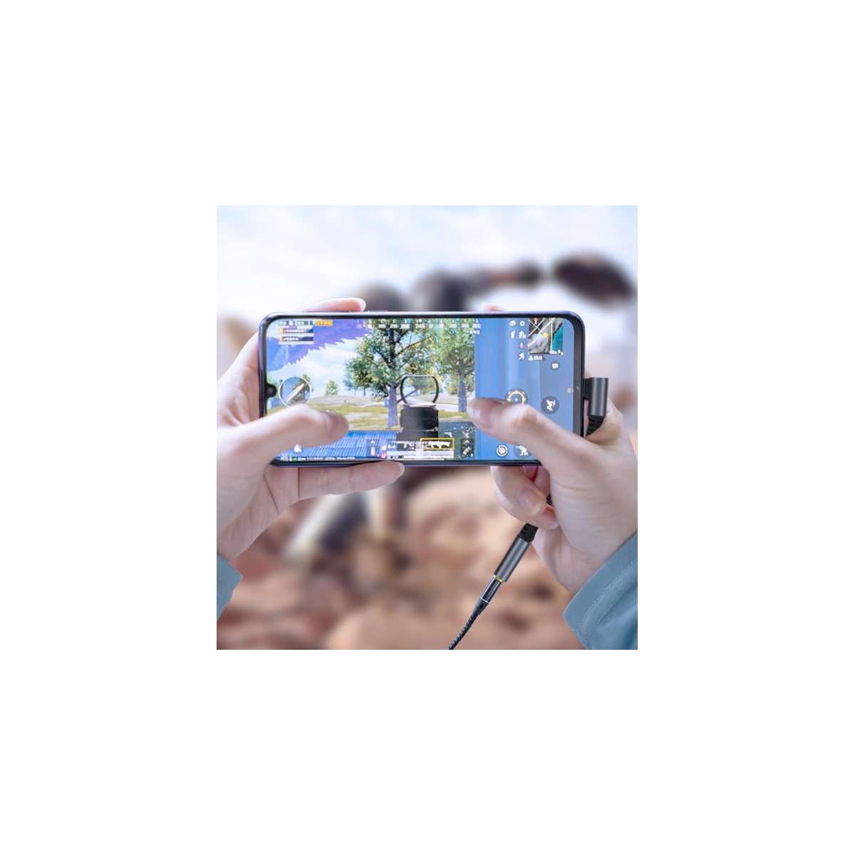 USB-C til 3,5 mm hodetelefonadapter Sort