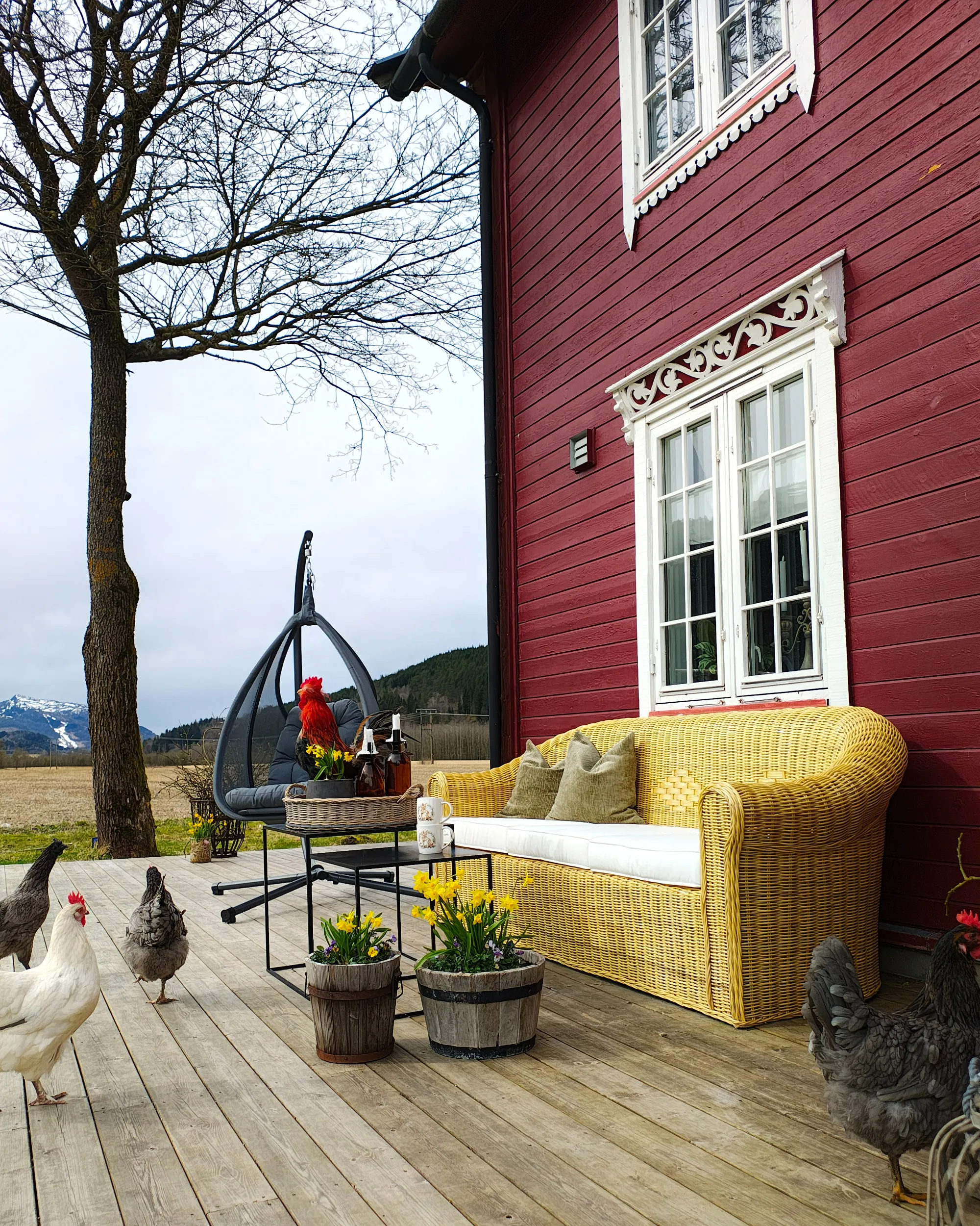 Tuin loungebank 3-zits LIVADEIA Rotan Natuurlijk