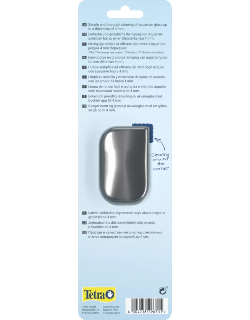Tetra Magnet Cleaner Flat Blauw - Algenmagneet