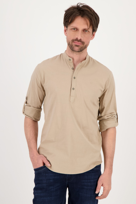 Gabbiano camel heren overhemd