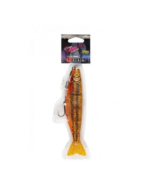 Fox Rage Loaded Jointed Pro Shads - Kunstaas - 18 cm Uv Goldie