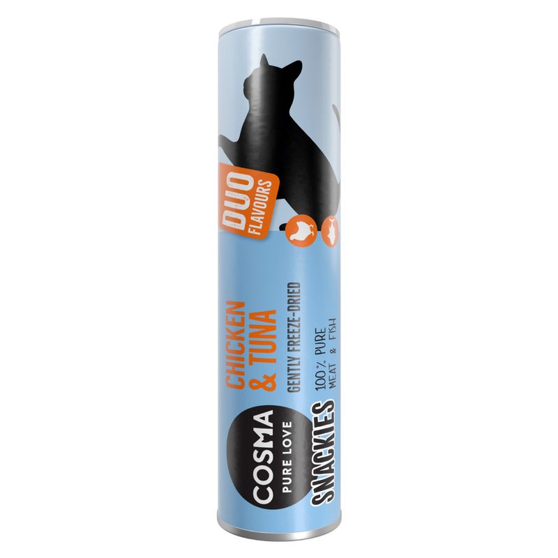 Friandises lyophilisées  Cosma Snackies DUO 2 en 1