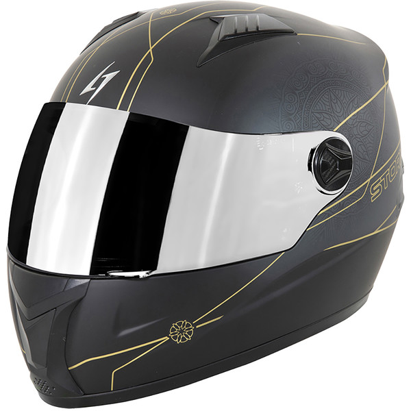 Stormer - Casque Swift Flora Noir Mat / Or