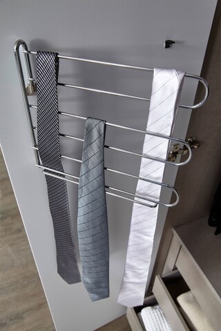 CASAVANTI Kleiderschrank PURISMA Alpinweiß/ Glas Kristallweiß