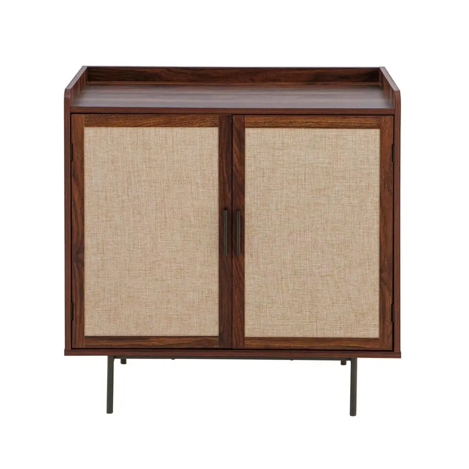 CALICOSY - Dressoir JETSON - Donker hout - 79x80x39,5 cm