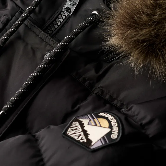 Superdry Everest Faux Fur Longline Winterjas Dames
