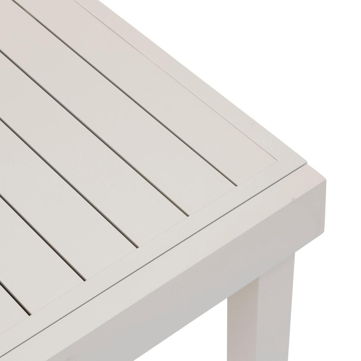 TABLE PIAZZA EXTENSIBLE ALUMINIUM ARGILE 12 PLACES