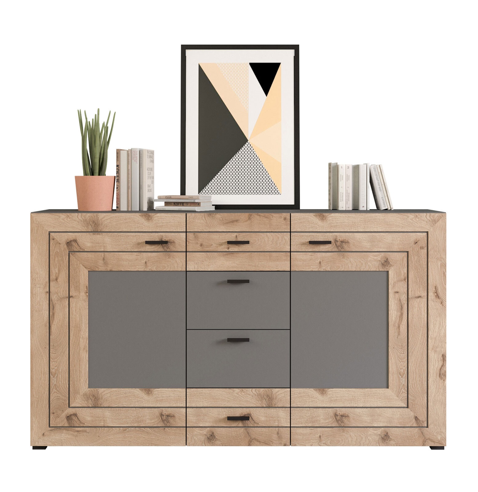 Sideboard FRENO Oak/ grau