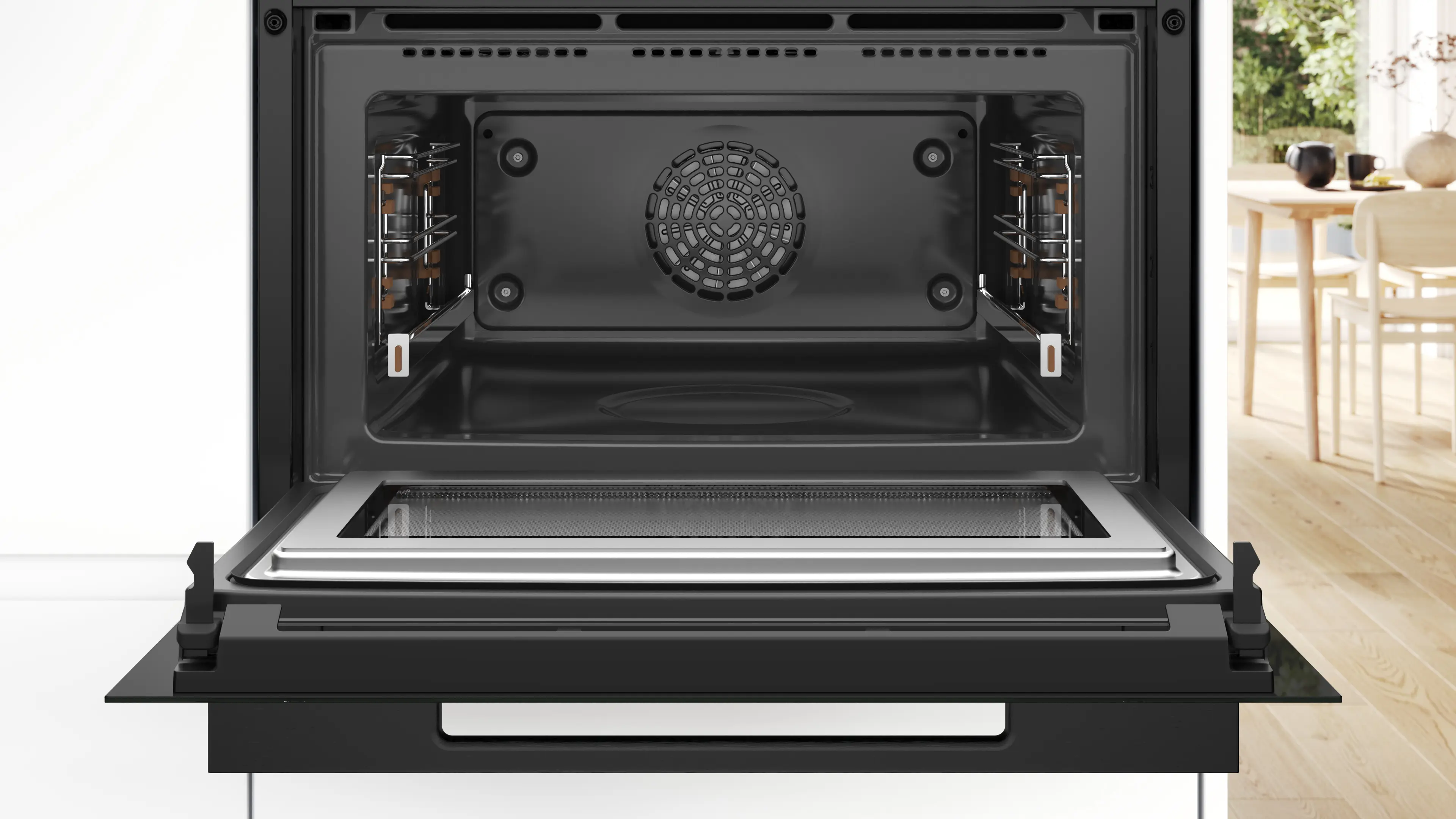 Serie 8 Compacte bakoven met magnetron 60 x 45 cm Zwart