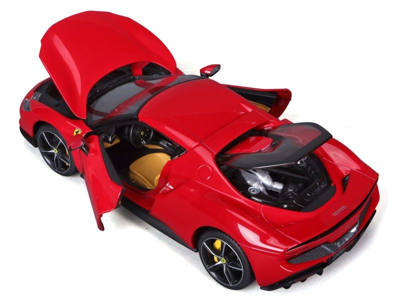 BBurago Ferrari R&P 296 GTB Rot 1:18 Sammlermodell im Massstab 1:18