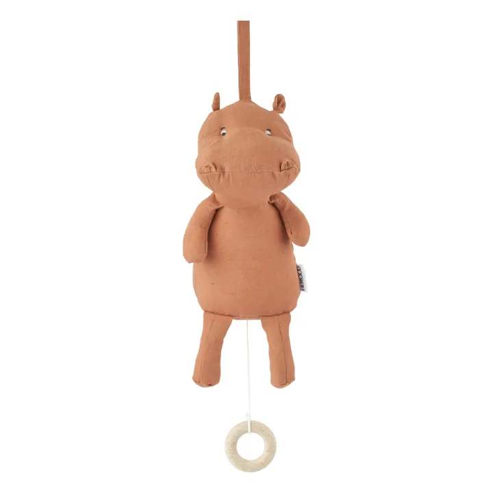 Liewood Mobile musical hippo en coton bio Ailo | Rose