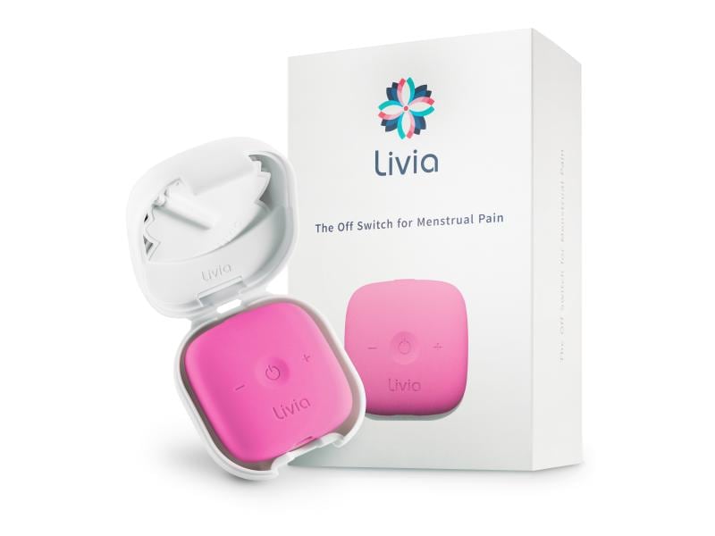 Livia Lösung für Menstruationsbeschwerden Pink Elektrostimulationsgerät gegen Menstruationsbeschwerden
