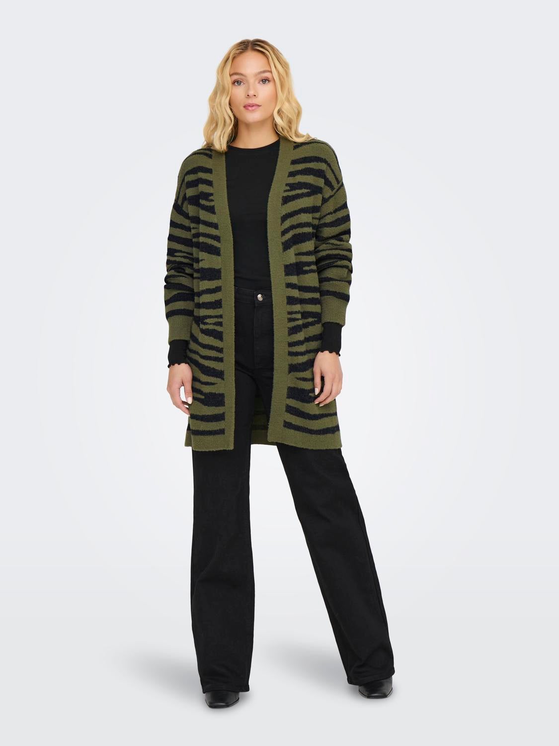 JDYLORRAINE Strickjacke Winter Moss