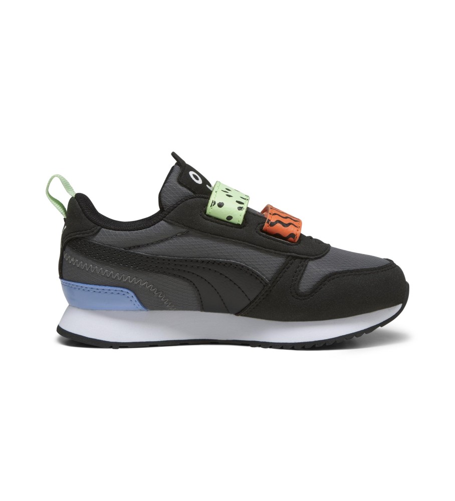 Tênis Puma R78 Mix Match V, Cinza Escuro, Multicolorido