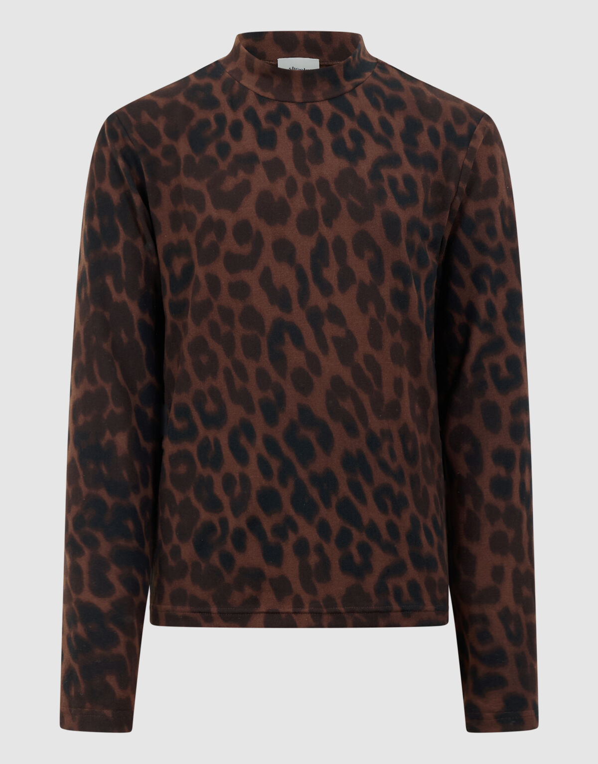 Leopard Longsleeve Top Bruin