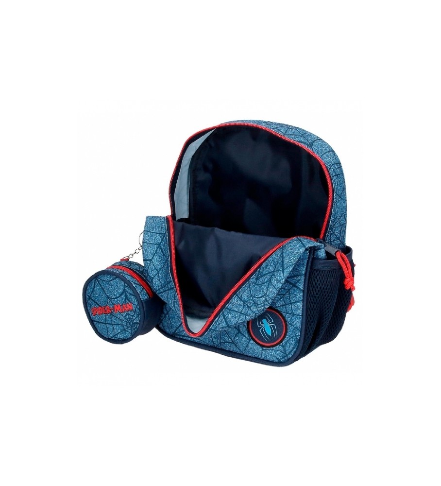 Mochila Joumma Homem-Aranha azul - 21x25x10cm -