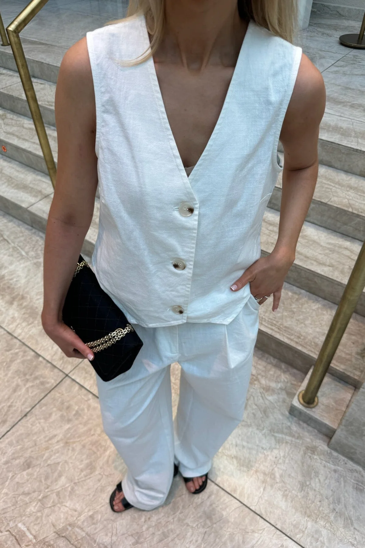 BYIC Celinaic Vest white white