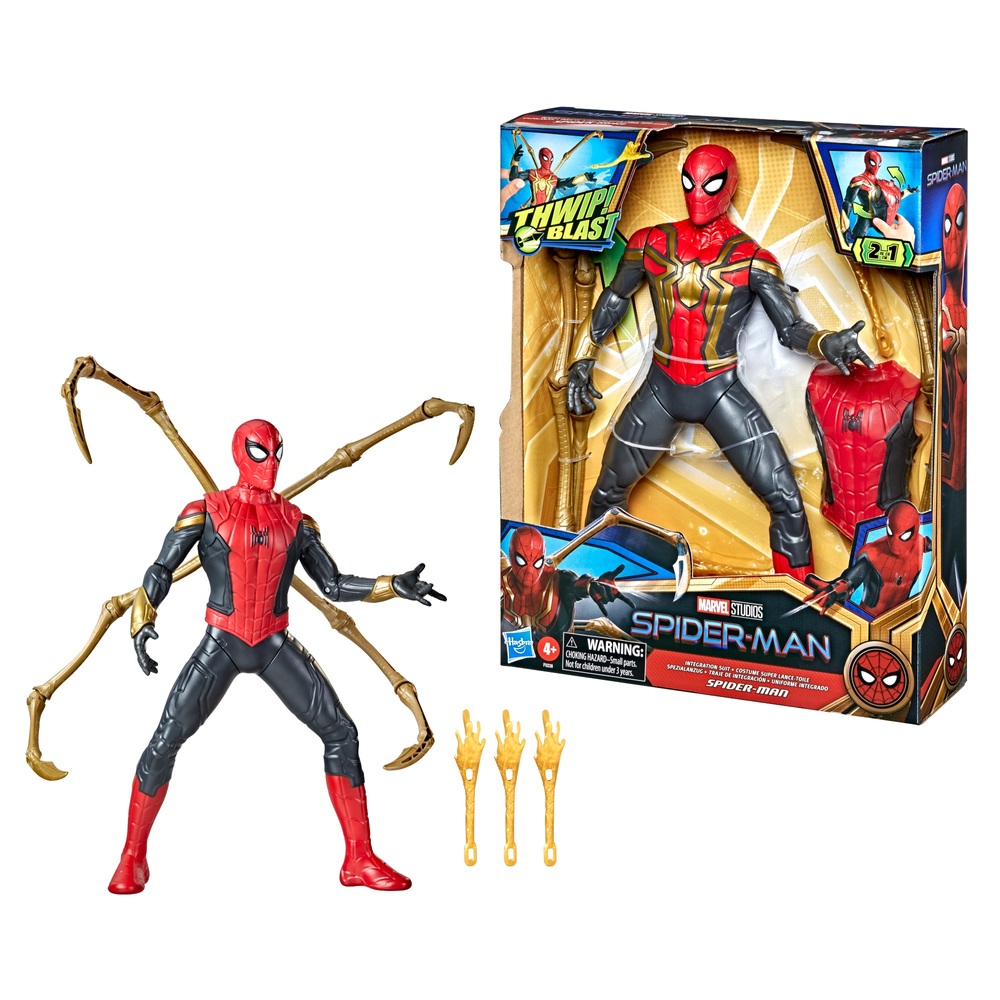 Marvel Spider-Man Deluxe Thwip Blast Integrated Suit Spider-Man Actionfigur