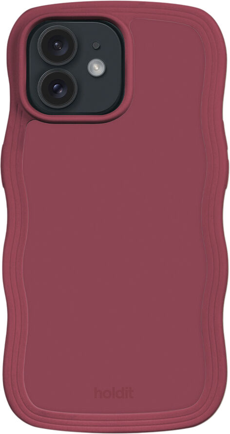 HoldIt Wavy Case iPhone 12/12 Pro Rød