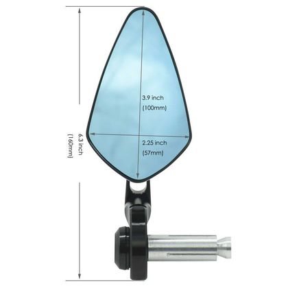 Rétroviseur Brazoline FLAT RACER EMBOUT DE GUIDON (LA PAIRE) Universel