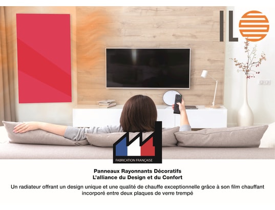 ILO - / radiateur soufflant mural / 1750w / +28 motifs/ extra plat...