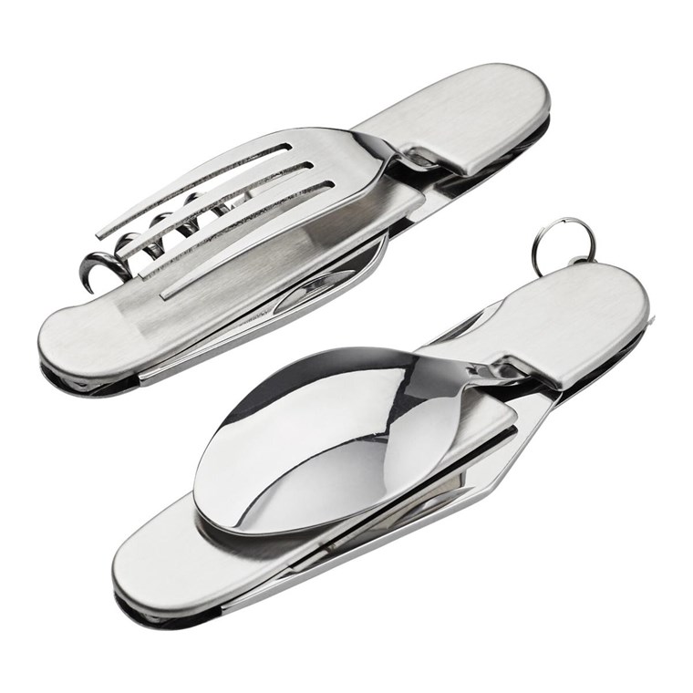 addnature Travel Cutlery Set red
