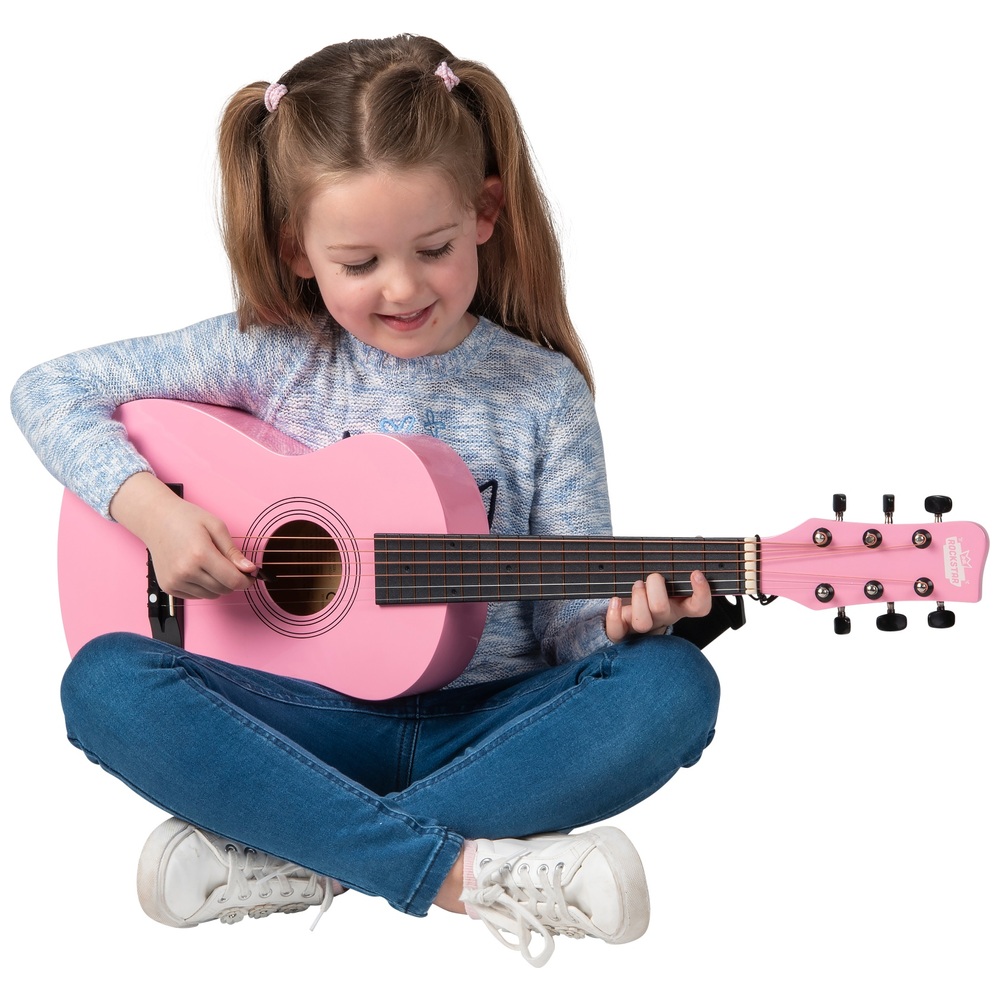 Klassische Gitarre, rosa, 75 cm