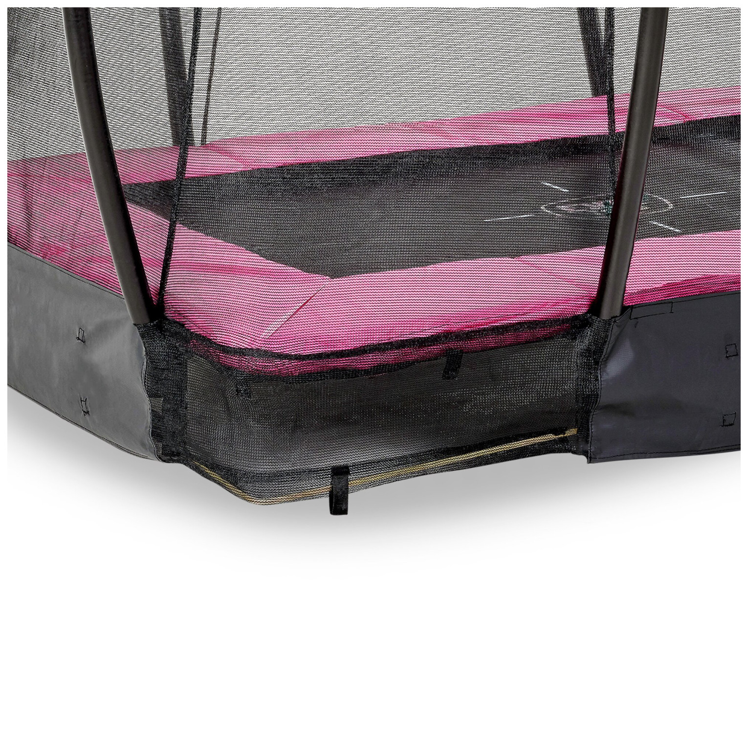 EXIT Silhouette inground trampoline 153x214cm met veiligheid