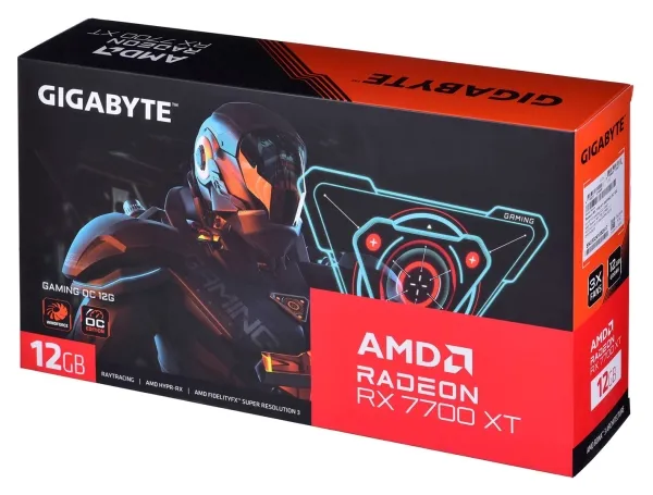 Gigabyte Radeon RX 7700 XT GAMING OC 12G - OC Edition - grafikkort - Radeon RX 7700 XT - 12 GB GDDR6 - PCIe 4.0 - 2 x DisplayPort, 2 x HDMI