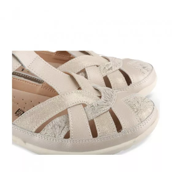 Ballerines ARGENT EVITA LEATHER