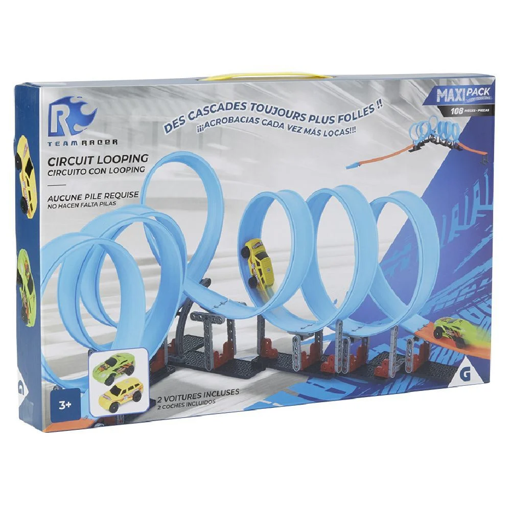 Circuit looping + 2 voitures