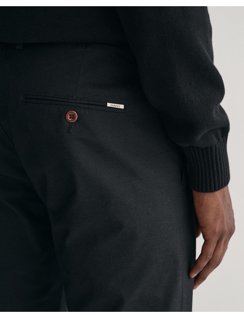 Slim Fit Black Chino Pants