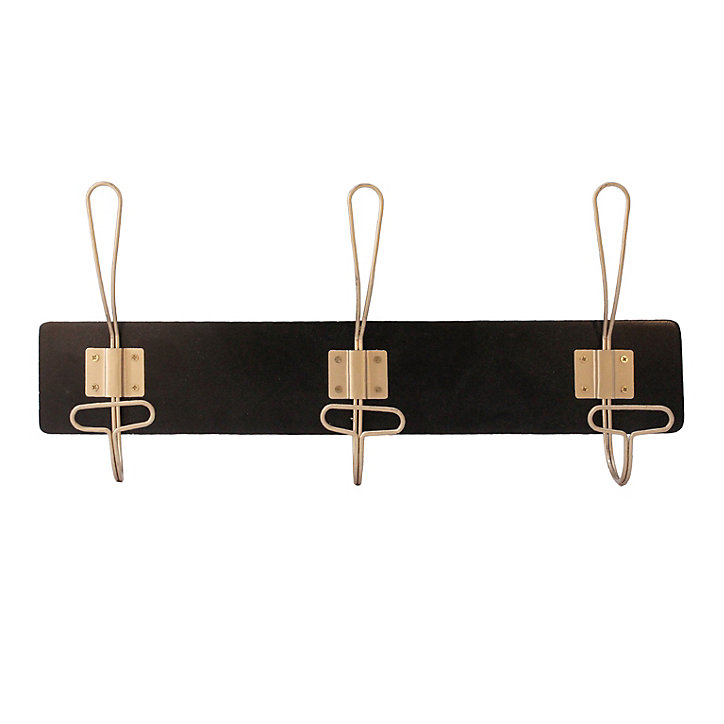 Porte-manteau à fixer Madden 3 têtes noir