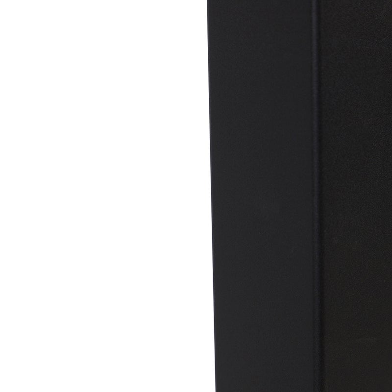 Staande buitenlamp, zwart met opaalwitte kap, 70 cm - Denemarken