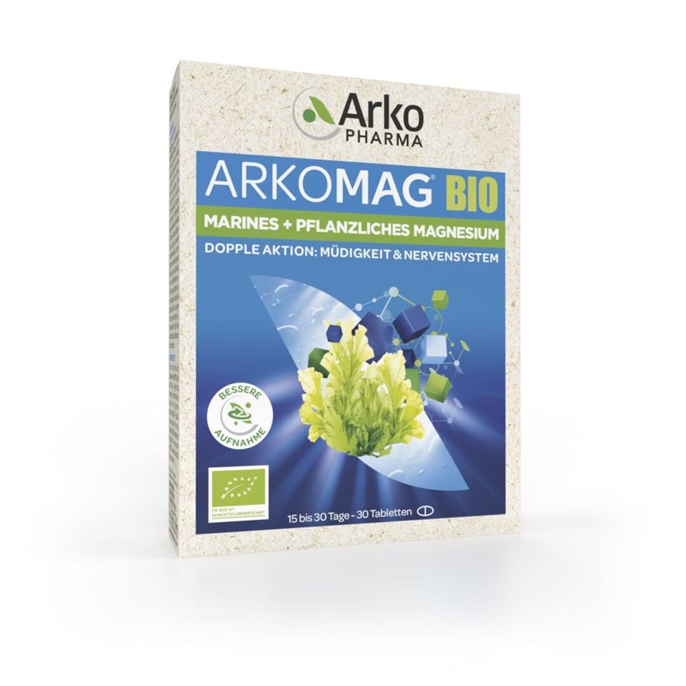 ARKOMAG Doppel Magnesium<br>30 Stück, Blister, Tablette, Bio