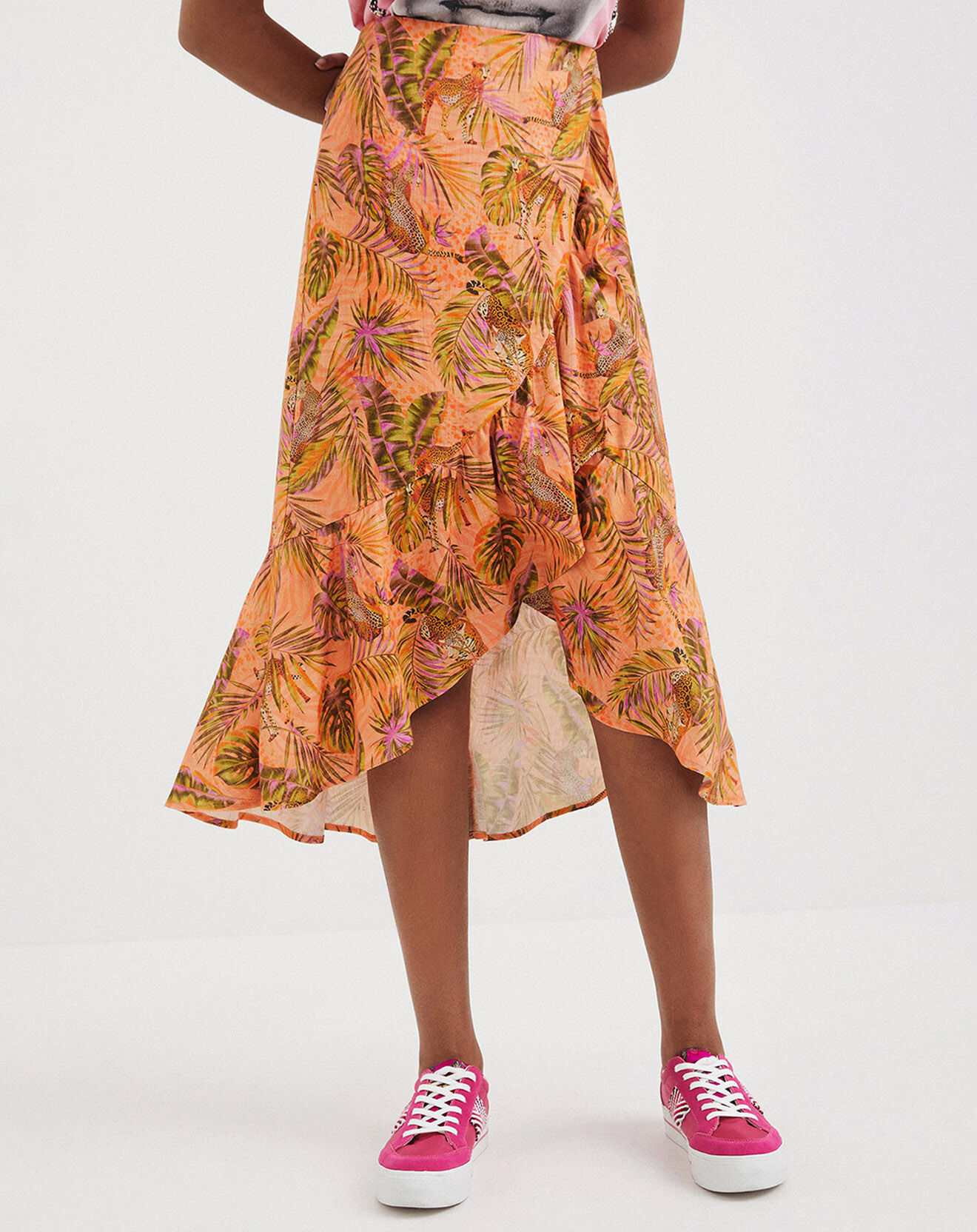 Desigual Jupe Lilia orange clair