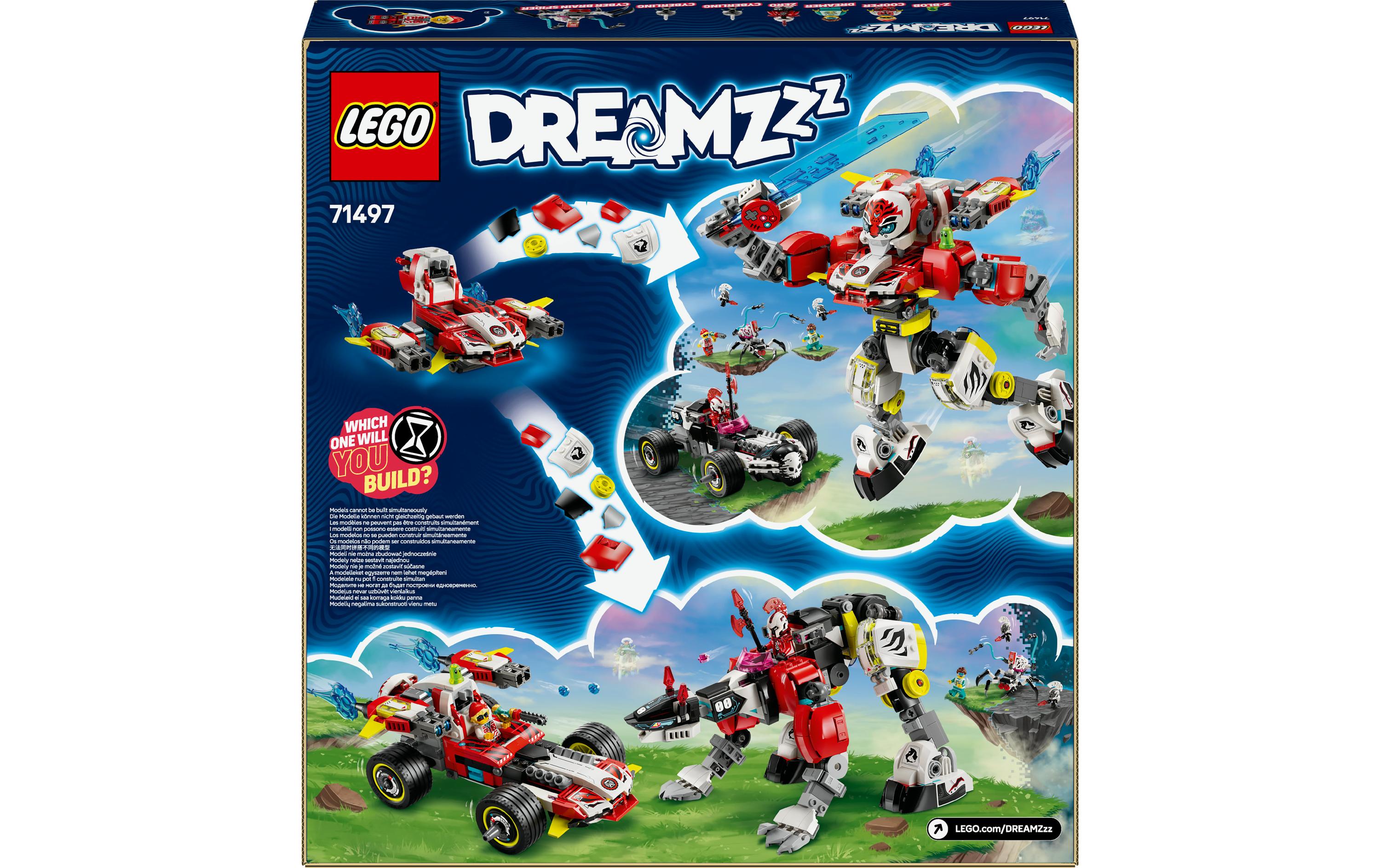 DreamZzz Coopers Tiger-Mech und Zeros Hot 71497Set mit Auto und Mech für fantasievolle Abenteuer
