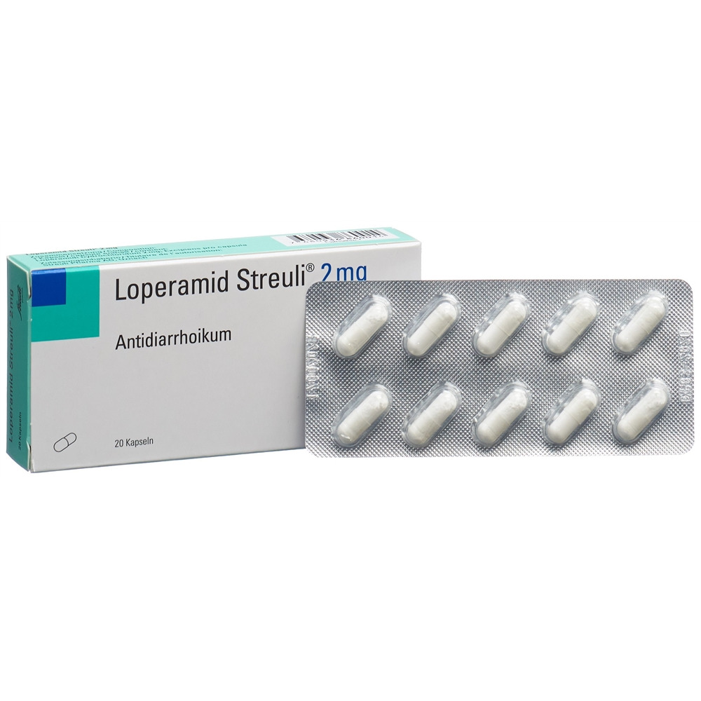 LOPERAMIDE Streuli 2 mg<br>20 Stück, Blister, Hartkapsel