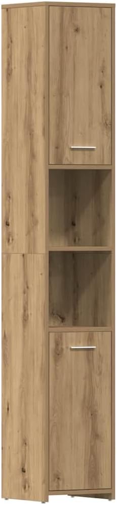 Refined Badmöbelset Badezimmerschrank Unterschrank Bad Badmöbel Unterschrank Badezimmer 4-TLG. Badmöbel-Set Artisan-Eiche Holzwerkstoff